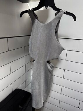 Size small sparkly, silver express dress